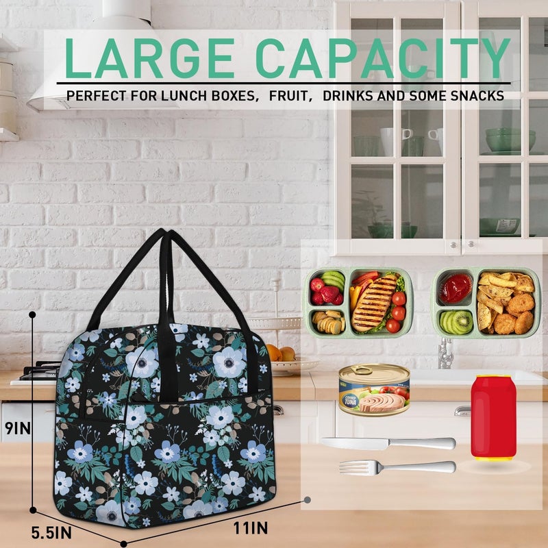 VLM Lunch Bag,Lunch Box for Women Men,Reusable Insulated Lunch Tote,Small Leakproof Cute Lunch Cooler with High Capacity for Work,Picnic,Camping - Image 2